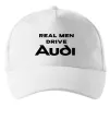 Кепка Real man drive Audi Білий фото
