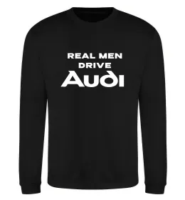 Свитшот Real man drive Audi Черный фото