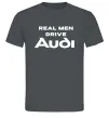 Мужская футболка Real man drive Audi Графит Мужская футболка Real man drive Audi Графит фото