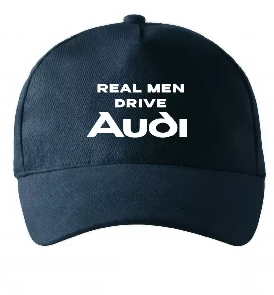 Кепка Real man drive Audi Темно-синій фото