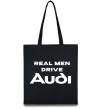 Еко-сумка Real man drive Audi Чорний фото