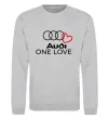 Свитшот Audi One love Серый меланж фото