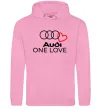 Чоловіча толстовка (худі) Audi One love Рожевий фото