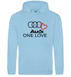 Чоловіча толстовка (худі) Audi One love Блакитний фото