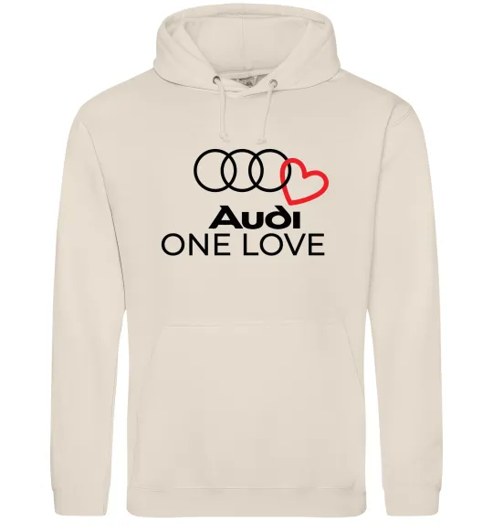 Мужская толстовка (худи) Audi One love Таш фото