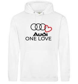 Женская толстовка (худи) Audi One love Женская толстовка (худи) Audi One love