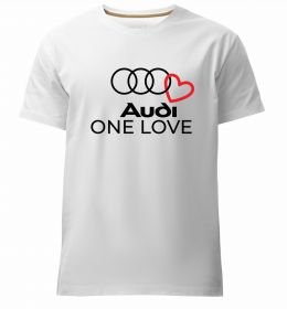 Чоловіча преміум футболка Audi One love