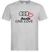 Чоловіча футболка Audi One love Сірий фото