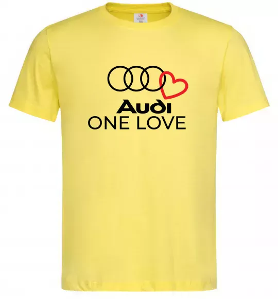 Чоловіча футболка Audi One love Лимонний фото