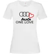 Жіноча футболка Audi One love Білий Жіноча футболка Audi One love Білий фото