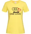 Жіноча футболка Audi One love Лимонний Жіноча футболка Audi One love Лимонний фото