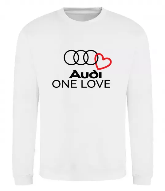 Світшот Audi One love Білий фото
