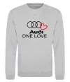 Світшот Audi One love Сірий меланж фото