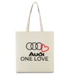 Эко-сумка Audi One love Бежевый фото