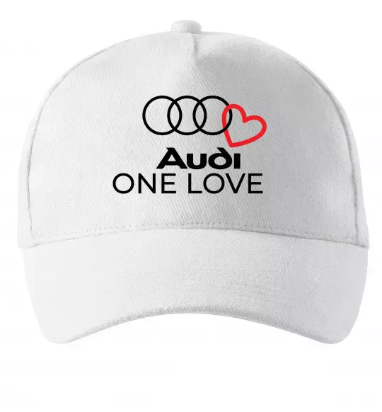 Кепка Audi One love Білий фото
