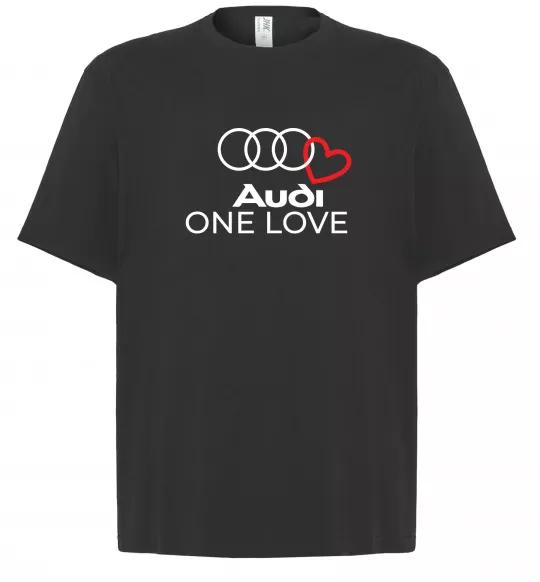 Футболка Оверсайз Audi One love Чорний фото