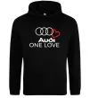 Жіноча толстовка (худі) Audi One love Чорний фото