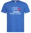Чоловіча футболка Audi One love Яскраво-синій фото