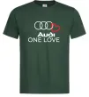 Чоловіча футболка Audi One love Темно-зелений фото