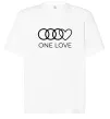 Футболка Оверсайз Love Audi Білий фото