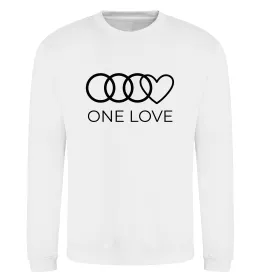 Свитшот Love Audi Белый фото