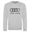 Свитшот Love Audi Серый меланж фото