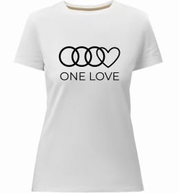 Женская премиум футболка Love Audi