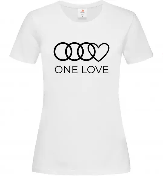 Женская футболка Love Audi Белый фото