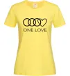 Женская футболка Love Audi Лимонный фото