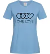Женская футболка Love Audi Голубой фото