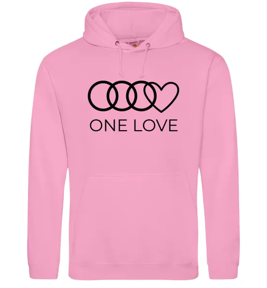 Мужская толстовка (худи) Love Audi Розовый фото