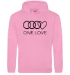 Мужская толстовка (худи) Love Audi Розовый фото