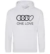 Чоловіча толстовка (худі) Love Audi Сірий меланж фото