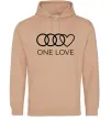 Жіноча толстовка (худі) Love Audi Пісочний фото