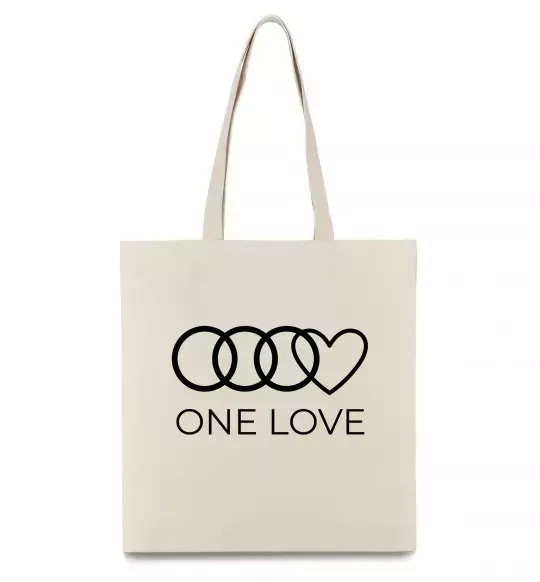 Еко-сумка Love Audi Бежевий фото