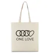 Еко-сумка Love Audi Бежевий Еко-сумка Love Audi Бежевий фото
