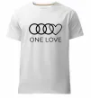Чоловіча преміум футболка Love Audi Білий фото