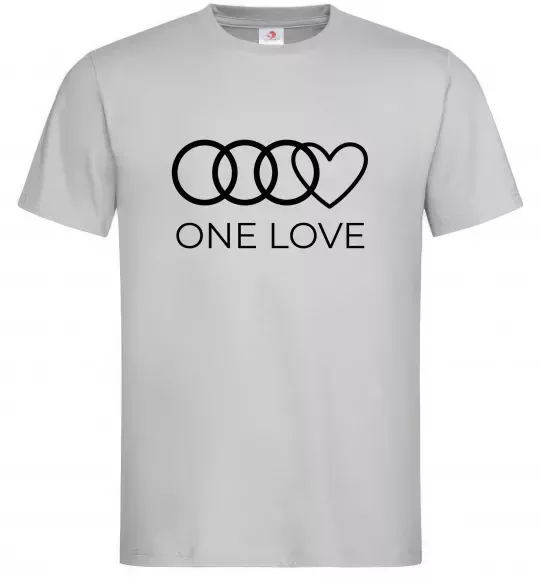 Чоловіча футболка Love Audi Сірий фото