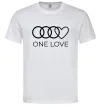 Чоловіча футболка Love Audi Білий фото