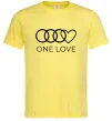 Чоловіча футболка Love Audi Лимонний фото