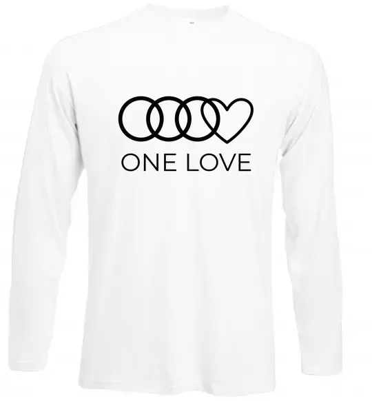 Лонгслів Love Audi Білий фото