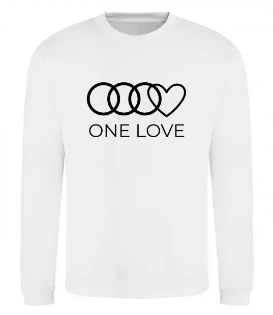 Світшот Love Audi Білий фото