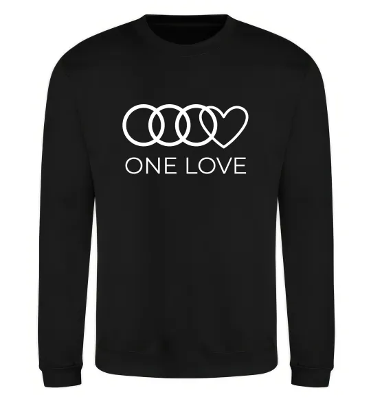 Свитшот Love Audi Черный фото