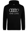 Чоловіча толстовка (худі) Love Audi Чорний фото
