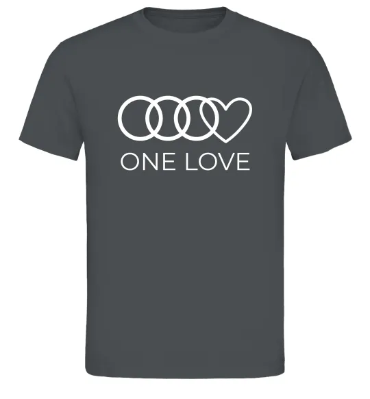 Чоловіча футболка Love Audi Графіт фото