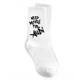 Шкарпетки Need money for Audi Білий фото
