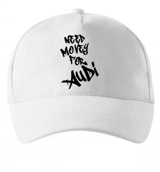 Кепка Need money for Audi Белый фото