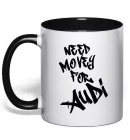 Чашка з кольоровою ручкою