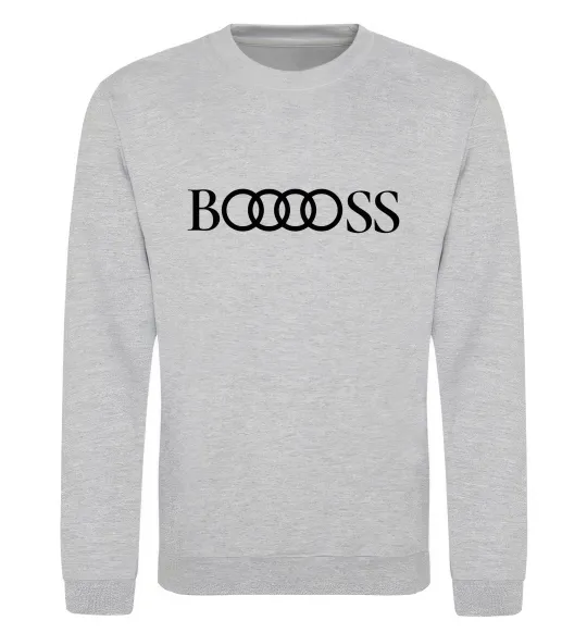Свитшот Booooss Серый меланж фото