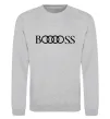 Свитшот Booooss Серый меланж фото
